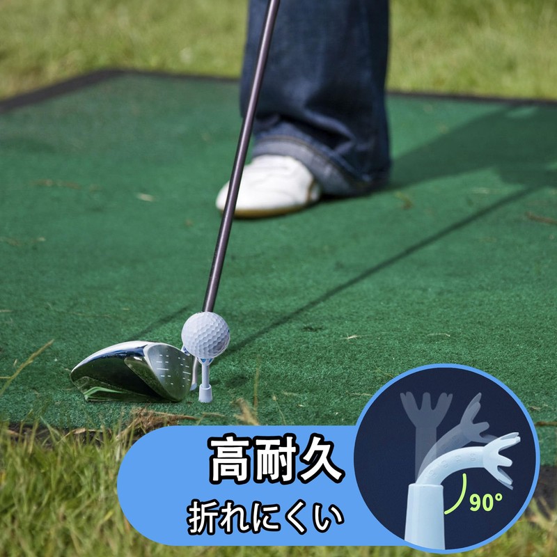Golf Mahawkte, Golf Tee, Practice Mat, Adjustable Height, Easy to