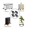 4 Pieces Small Gate Wheel Anti-Sag Door Bottom Support Wheels