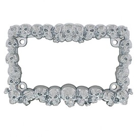 United Pacific 50065 Skull Motorcycle License Plate Frame