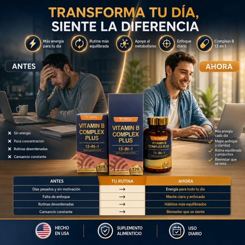 Vitamina B Complex 13 En 1 Nutricion Y Bienestar Uso