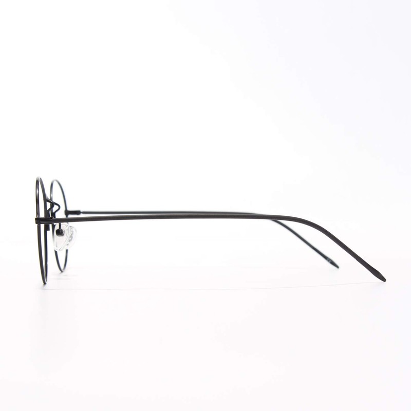 CGID Round Fake Glasses for Men Women Glasses Frame Metal