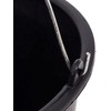 Set of 2- Black Plastic Builders Bucket 3 Gallon 14