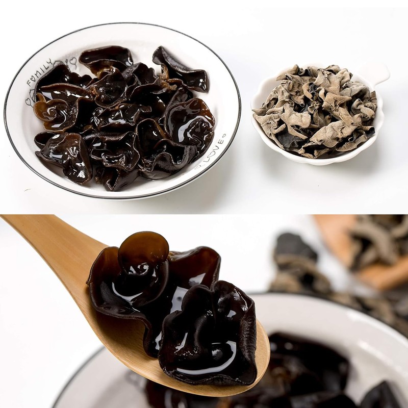 VIGOROUS MOUNTAINS Judas Ear Mu-err Mushrooms Dried for Soup Insert