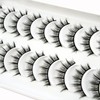 10 Pairs of 3D False Eyelashes, Natural False Eyelash Extensions