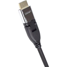 rhinocables Ultra High Speed 4K HDMI + Ethernet Braided Cable Metal Swivel Heads Angle Connector UHD (2m)