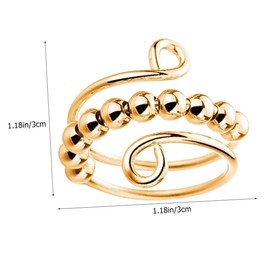 Abaodam 2pcs Wear-resistant Fidget Rotatable Anxiety for Decorative Accessory for Women and Colors for Family and Friends