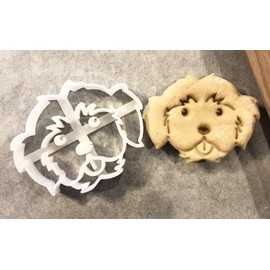 Havanese Cookie Cutter and Dog Treat Cutter - Face - 4 inch