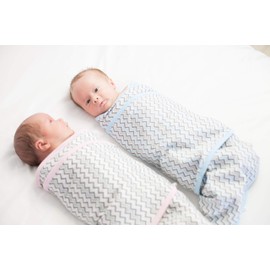 Miracle Blanket Baby Sleep Wearable Swaddle Wrap for Newborn Infant Boy or Girl 0-3 Months, Coral Lattice