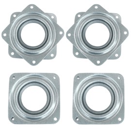 Zorveiio 4 Pack 3" Lazy Susan Turntable 200 LBS pounds Steel Ball Bearing Rotating Tray Sturdy Table Cabinet, Low Profile Swivel Plate for Kitchen Craft Project, Makeup Holder Monitor