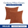 MIULEE MIULEE Pack of 2 Corduroy Decorative Throw Pillow Covers