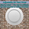 White Dryer Vent Cover, JSIXASO 4 Inch ABS Adjustable Air