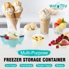 Walfos Ice Cream Containers - 1.6 Quart Each, Reusable Homemade