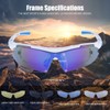LOVE'S Polarized Sports Sunglasses with 5 Interchangeable Lenes for Cycling