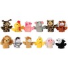 12-Piece Animal Finger Puppet Set – Farm & Wild Animals