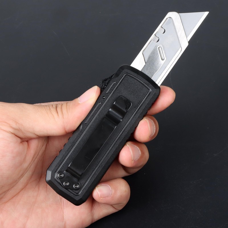 ainhue RU35 Retractable Utility Knife, 3.5 Inch Aluminum Handle with