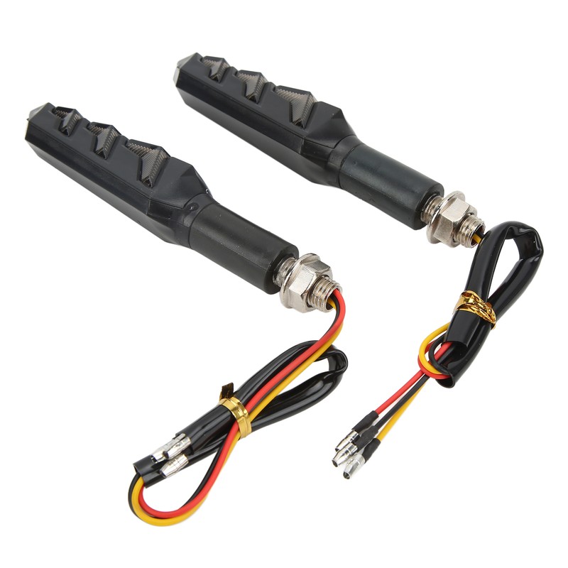 4Pcs Motorcycle LED Turn Signals Daytime Running Lights Blinker Front