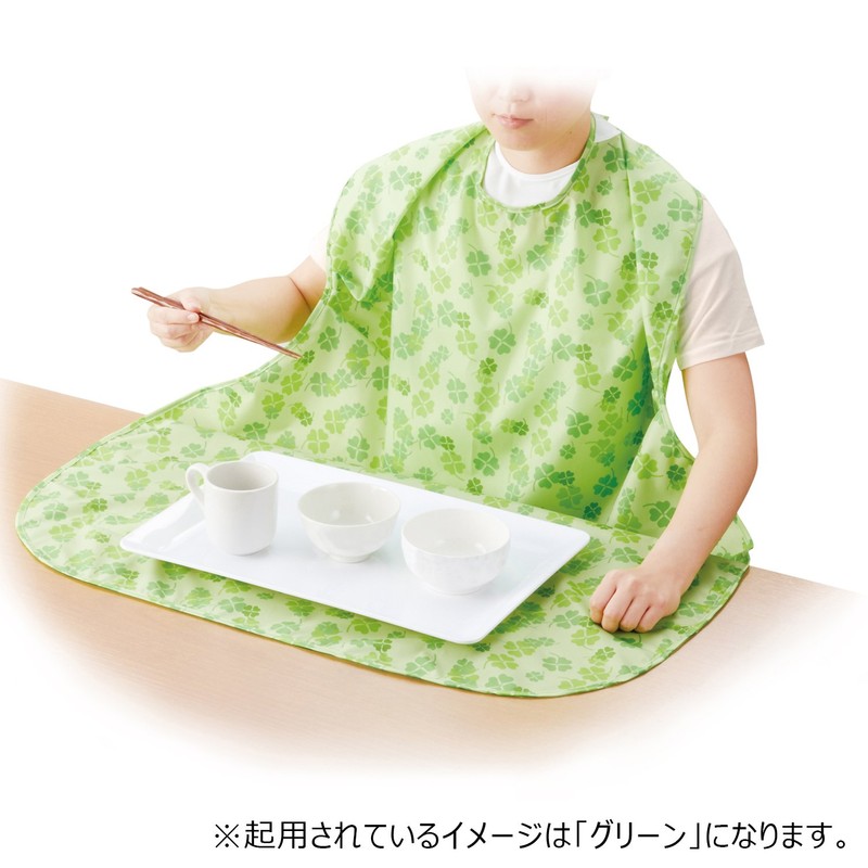 oosakimedyikaru Plus Heart Meal Apron for Side Tuck Navy 1 Piece