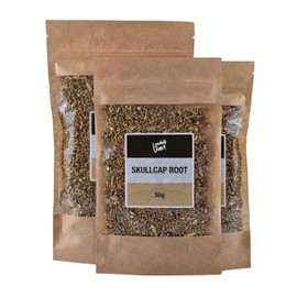 Lowhill Valley Skullcap Root - Cut and Dried Scutellaria Baicalensis - Herbal Infusion - For Relaxation & Mental Well-Being - 100% Natural And Pure - 50g