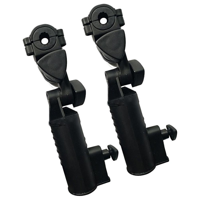 Umbrella Holder Adjustable Clamp Stand Universal Black Cart Umbrella Holder
