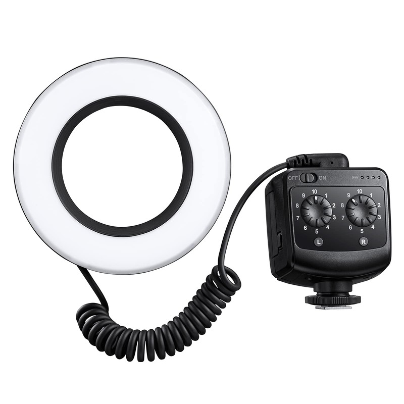 Godox RING72 Macro LED Ring Light, with 8 Lens Adapter