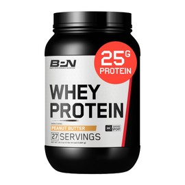 BARE PERFORMANCE NUTRITION, BPN Whey Protein + Casein Protein Powder Blend, Peanut Butter, 25g Protein per Serving Supports Lean Muscle Recovery, 27 Servings, Third Party Tested