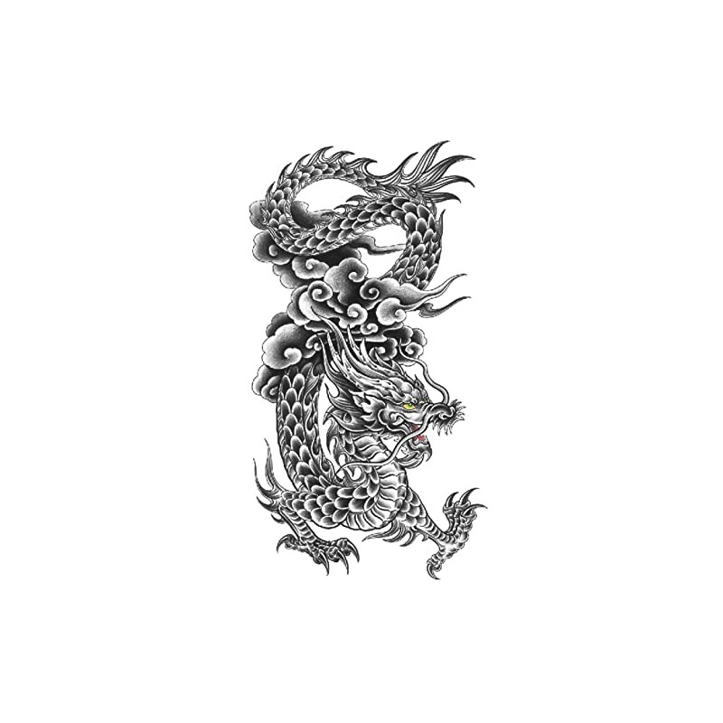 Dragon Tattoo Dragon Tattoo Fake Tattoo Temporary Tattoo XQB (XQB601)