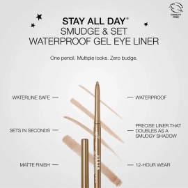 Stila Stay All Day Smudge & Set Waterproof Gel Eye Liner – Cashmere – 0.012 oz