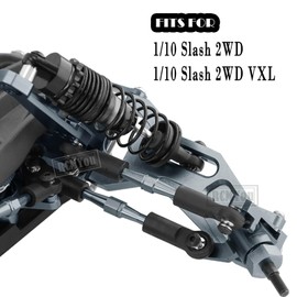 RCMYou Upgrades Part for 1/10 Slash 2WD/Slash 2WD VXL,Drive Shaft CVD Axles,Alloy Big Bore RC Shock Absorber,Front Rear Suspension Arm,Caster Block,Steering Blocks,Rear Stub Axle Carriers,Titanium