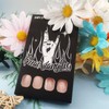 24Pcs Pink Gradient Press on Nails White Ombre Acrylic Full
