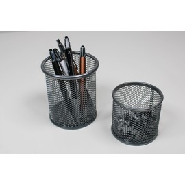 Wedo Office 065454 Pen Holder Set Wire Mesh Silver