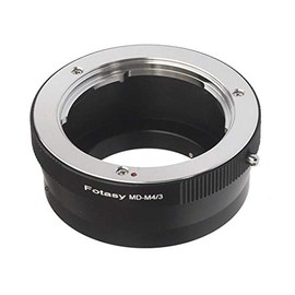 Fotasy Minolta MD Rokkor Lens to M43 MFT Adapter, Compatible with Panasonic GM5 G9 GF90 GH5s GH5 II GM5 GX7 GX8 GX9 GX850 G90 G91 G95 G100 Olympus E-M1 E-M5 E-M10 I II III E-PM2 E-PM1 Pen-F E-M1X