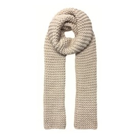 Humble Hilo Basic Knitted Soft Scarf(Chunky Knit, Beige)