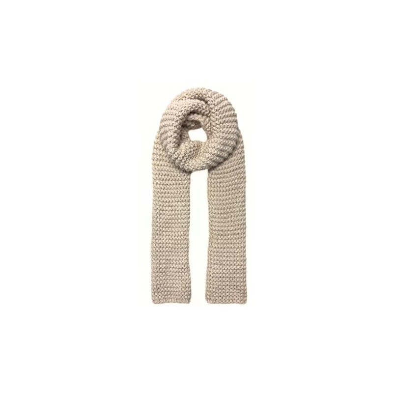Humble Hilo Basic Knitted Soft Scarf(Chunky Knit, Beige)