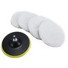 Toolly 6 Pcs 6 Inch Wool Polishing Buffing Pad Polishing