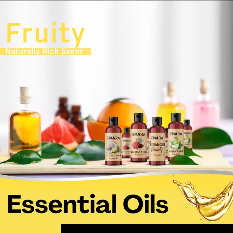 EMARA EMARA All Natural Fruity Coconut & Rose Essential Oil