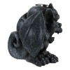 Crouching Gothic Horned Devil Chimera Gargoyle Backflow Incense Cone Burner