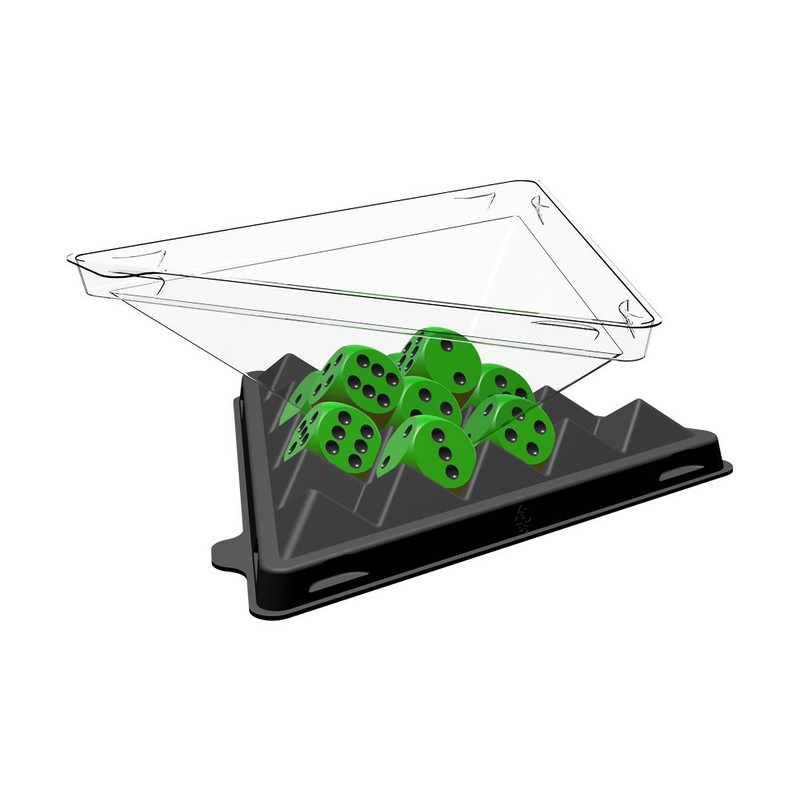 ABACUSSPIELE 03114 Mini Game Dice Pyramid Green
