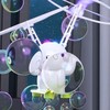 Bubble Blowing Helicopter Toy USB Rechargeable Automatic Induction Bubble Flying
