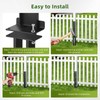 ATCWF 4-Pack Fence Post Repair Kit, 32in Heavy Duty Ground