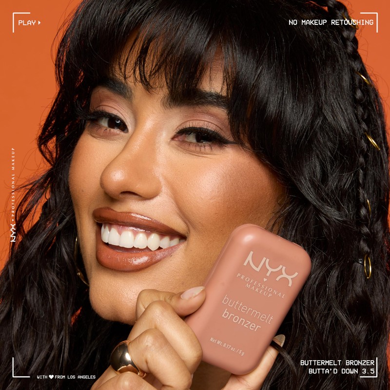 NYX Professional Makeup Buttermelt Powder Blush, Blendable: Butta Ballin