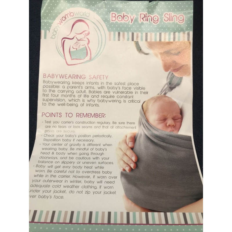 Baby womb world sling wrap carrier for newborns