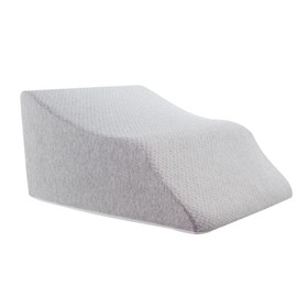 Lounge Doctor Elevating Leg Rest Wedge Pillow, Heather Grey, Small, Wide