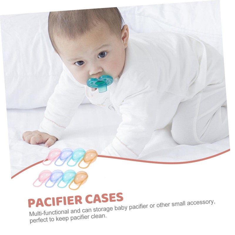 Totority 2sets Stylish Pacifier Storage Container Case for Parents Durable