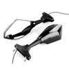E-Bro Black Motorcycle Rearview Mirror with LED Turn Signal Lights