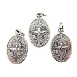 WJH Lot of 3 Dove Holy Spirit Christian Inspirational 1 Inch Medal Pray for US Pendant