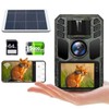 FKPCAM 2024 Trail Camera, Solar, Infrared Camera, Smartphone Compatible, Wildlife