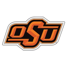 Oklahoma State Decal (ORG/BLK OSU DECAL (3''4''6''12''18''), 4 in)