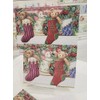 Set of 3 - Christmas Holiday Stockings Portfolio Boxed Note