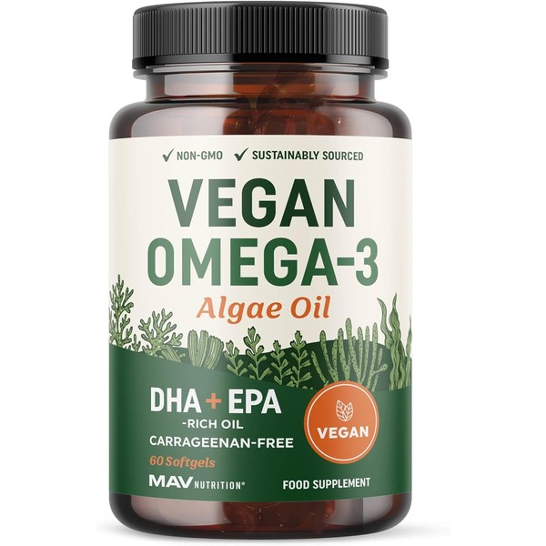 Vegan Omega 3 Algae Oil | Plant Based DHA EPA