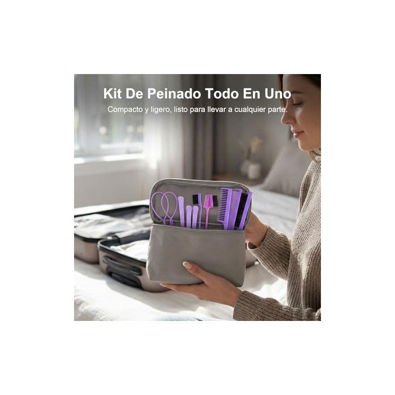 Nivofu 11Pcs Peines para Cabello Mujer, Kit para Peinar el